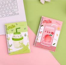 Load image into Gallery viewer, Cute Milk Pack Notebooks (4 Designs)
