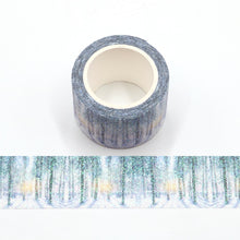 Load image into Gallery viewer, ❄️Snowy Forest Glitter Washi Tape