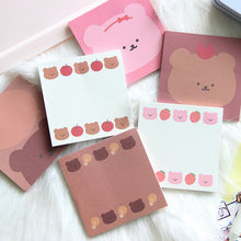 Load image into Gallery viewer, Original Kawaii Bear Sticky Notes
