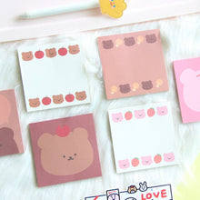 Load image into Gallery viewer, Original Kawaii Bear Sticky Notes