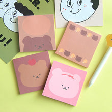 Load image into Gallery viewer, Original Kawaii Bear Sticky Notes