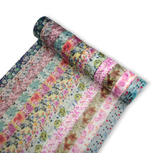 Load image into Gallery viewer, Vintage Flower Washi Tape Set (24pcs)
