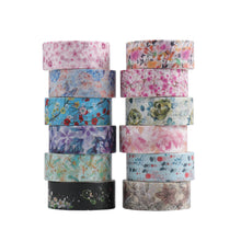 Load image into Gallery viewer, Vintage Flower Washi Tape Set (24pcs)