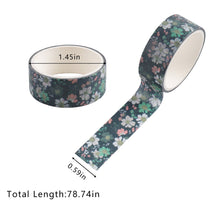 Load image into Gallery viewer, Vintage Flower Washi Tape Set (24pcs)