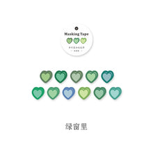 Load image into Gallery viewer, Colorful Heart Series Masking Tape