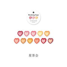 Load image into Gallery viewer, Colorful Heart Series Masking Tape