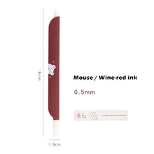 Load image into Gallery viewer, Kawaii Cartoon Design Gel Pen, Bookmark, Paperclip & Ruler (All in 1)