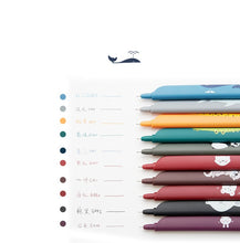 Load image into Gallery viewer, Kawaii Cartoon Design Gel Pen, Bookmark, Paperclip & Ruler (All in 1)