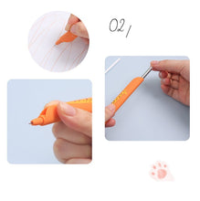 Load image into Gallery viewer, Kawaii Cartoon Design Gel Pen, Bookmark, Paperclip & Ruler (All in 1)