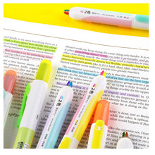 Load image into Gallery viewer, Colorful Double Lines Highlighters (6 Colors)