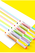Load image into Gallery viewer, Colorful Double Lines Highlighters (6 Colors)