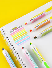 Load image into Gallery viewer, Colorful Double Lines Highlighters (6 Colors)