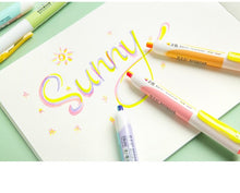 Load image into Gallery viewer, Colorful Double Lines Highlighters (6 Colors)