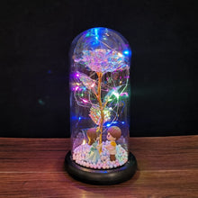 Load image into Gallery viewer, Exotic Rose in Glass Led Lamp (26 Designs)