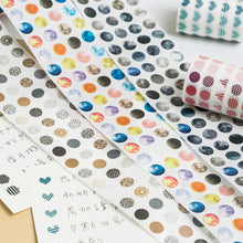 Load image into Gallery viewer, Morandi Dots Washi Tapes (12 Designs)