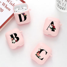 Load image into Gallery viewer, Cute Pink Airpod Case with English Alphabets