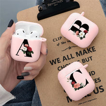 Load image into Gallery viewer, Cute Pink Airpod Case with English Alphabets