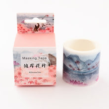 Load image into Gallery viewer, Japanese Landscape Floral Washi Tape (7 Designs)