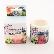 Load image into Gallery viewer, Japanese Landscape Floral Washi Tape (7 Designs)