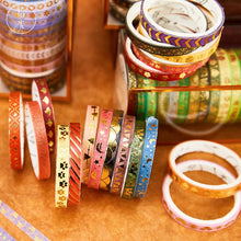 Load image into Gallery viewer, Morandi Gold Foiled Washi Tape Set (20pcs a set) - Original Kawaii Pen