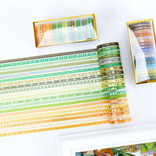 Load image into Gallery viewer, Morandi Gold Foiled Washi Tape Set (20pcs a set) - Original Kawaii Pen