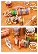 Load image into Gallery viewer, Morandi Gold Foiled Washi Tape Set (20pcs a set) - Original Kawaii Pen