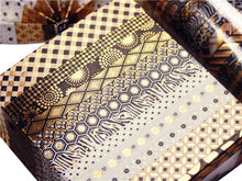Load image into Gallery viewer, Black & Gold Foiled Washi Tape Set