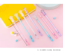 Load image into Gallery viewer, Crystal Cat Paw Gel Pens ( 4pcs set)