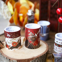 Load image into Gallery viewer, Sakura Crane Gold Series Washi Tape Sets (23 Designs)