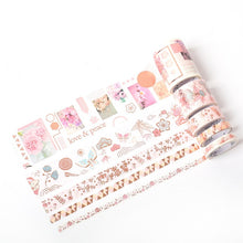 Load image into Gallery viewer, Sakura Crane Gold Series Washi Tape Sets (23 Designs)