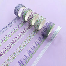 Load image into Gallery viewer, Lavender Flower Washi Tape Set - Original Kawaii Pen