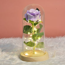 Load image into Gallery viewer, Exotic Rose in Glass Led Lamp (26 Designs)