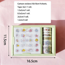 Load image into Gallery viewer, Kawaii Washi Tape + Stickers Gift Set - Original Kawaii Pen