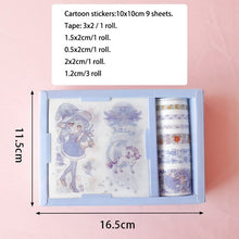 Load image into Gallery viewer, Kawaii Washi Tape + Stickers Gift Set - Original Kawaii Pen