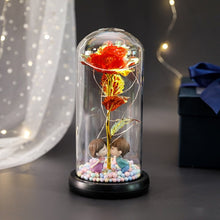 Load image into Gallery viewer, Exotic Rose in Glass Led Lamp (26 Designs)