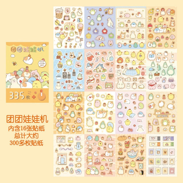 Sumikko Gurashi Decorative Sticker Books (335pcs) – Original Kawaii Pen
