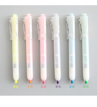 Load image into Gallery viewer, Knock Type Fluorescent Highlighter Set ( 6pcs) - Original Kawaii Pen