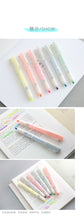 Load image into Gallery viewer, Knock Type Fluorescent Highlighter Set ( 6pcs) - Original Kawaii Pen
