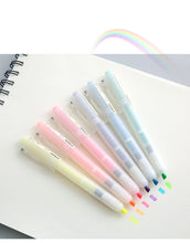 Load image into Gallery viewer, Knock Type Fluorescent Highlighter Set ( 6pcs) - Original Kawaii Pen
