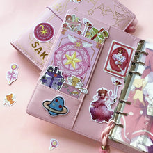 Load image into Gallery viewer, Pink Sakura Leather Notebook Planner (A6)