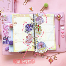 Load image into Gallery viewer, Pink Sakura Leather Notebook Planner (A6)