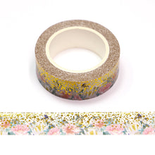 Load image into Gallery viewer, Floral Garden Gold Masking Tape