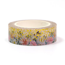 Load image into Gallery viewer, Floral Garden Gold Masking Tape