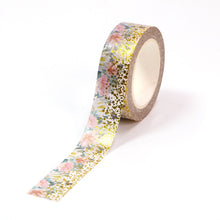 Load image into Gallery viewer, Floral Garden Gold Masking Tape