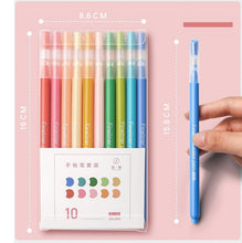 Load image into Gallery viewer, Retro & Macaron Multi-Color Gel Pen Sets (10 pcs a set)