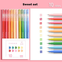 Load image into Gallery viewer, Retro & Macaron Multi-Color Gel Pen Sets (10 pcs a set)