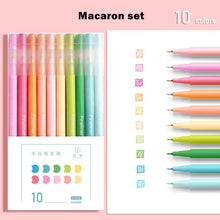 Load image into Gallery viewer, Retro & Macaron Multi-Color Gel Pen Sets (10 pcs a set)