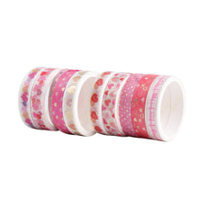 Load image into Gallery viewer, Japanese Floral & Heart Masking Tape Set (20pcs)