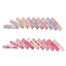 Load image into Gallery viewer, Japanese Floral & Heart Masking Tape Set (20pcs)