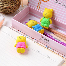 Load image into Gallery viewer, Cute Bear Erasers (3pcs)